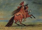 George Catlin Crow Chief oil painting artist